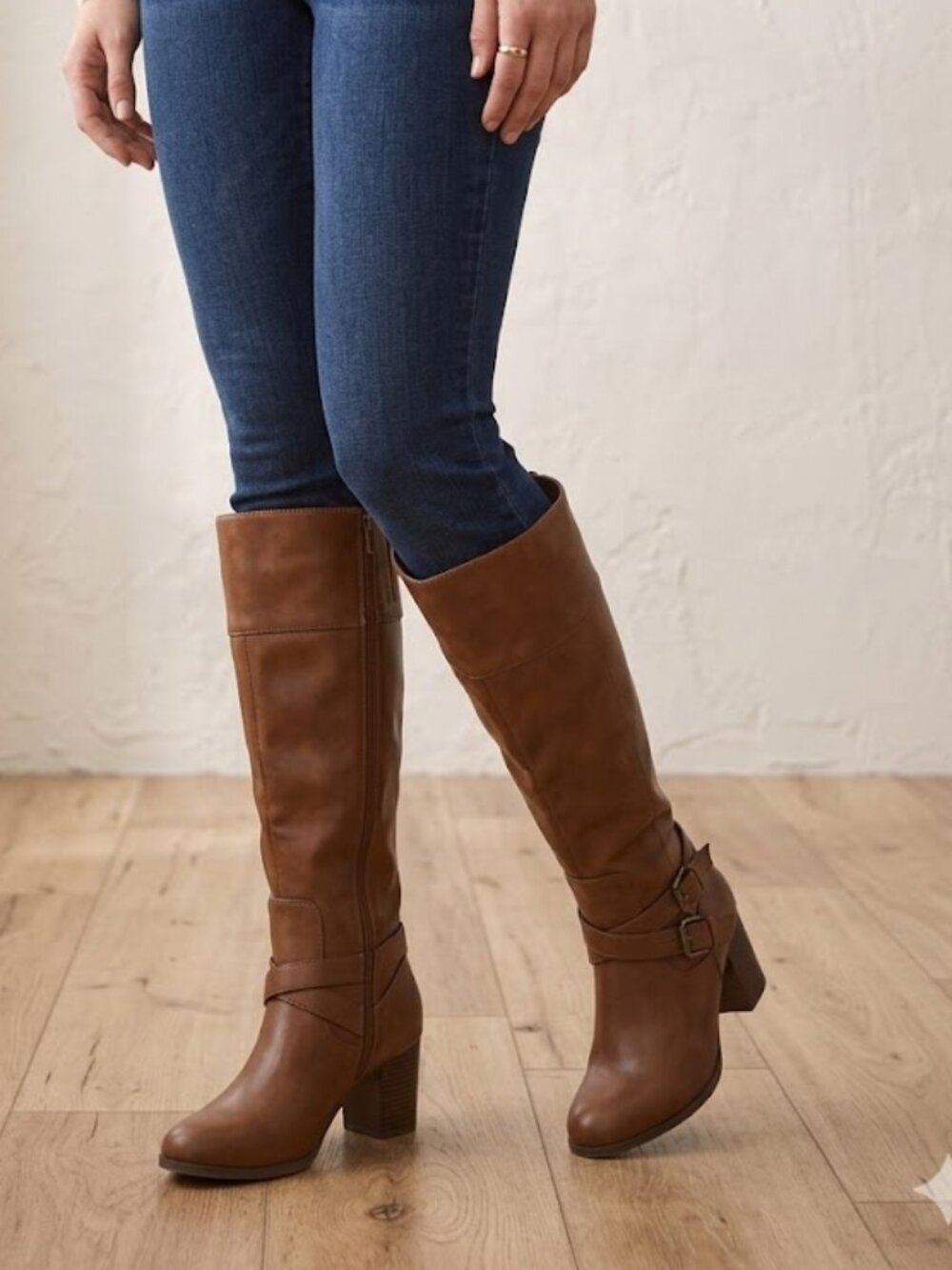 NWT - Style & Company Brown Boots - Wide Calf - Sz 10